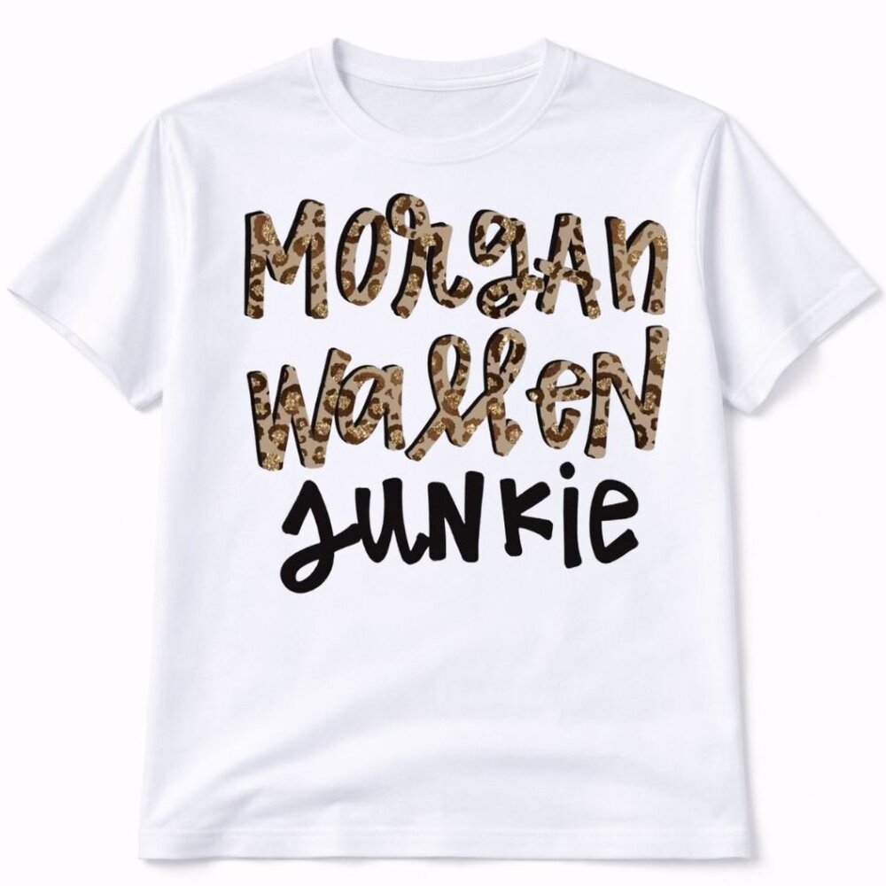 Morgan Wallen Junkie Graphic T Shirt Trendy Boutique Style Tee Women Gift White
